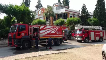 Antalya'da Dubleks Evde Yangın