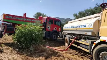 Nazilli'de Çıkan Yangına Anında Müdahale