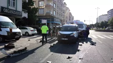 Nevşehir'de Kontrolsüz Çıkış Kaza Yaptırdı