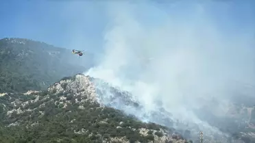 Bodrum'daki Yangın 3 Saatte Kontrol Altına Alındı