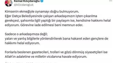 Kılıçdaroğlu'ndan Datça Belediyesi'ne Tepki: 'Kimsenin Ekmeğiyle Oynamayı Doğru Bulmuyorum'
