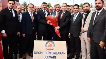 Fatih Erbakan, Necmettin Erbakan Bulvarı'nı Ziyaret Etti