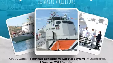 TCSG-72 Gemisi Ziyarete Açılıyor