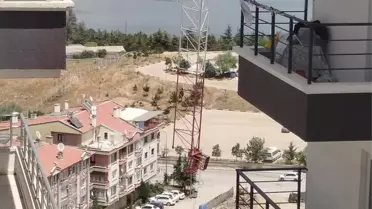 Ankara'da işçi kule vinç kazasıyla yaralandı