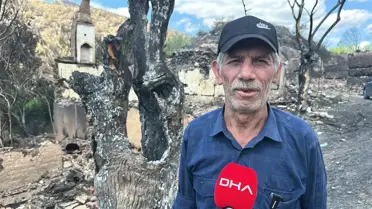 Köprücek Köyü Yangında Kül Oldu