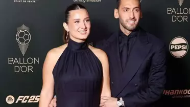 Hakan Çalhanoğlu'nun eşinden olay paylaşım