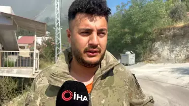 Hatay'da Orman Yangınına Müdahale Devam Ediyor