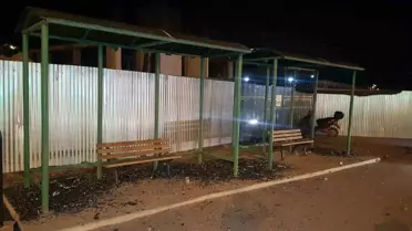 Karabük'te Otobüs Durağına Saldırı