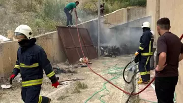 Van Tekstilkent'te Jeneratör Bölümünde Yangın