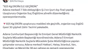 Adana Merkezli Uyuşturucu Operasyonu