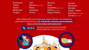 Bilecik Belediyesi Yangın Sonrası Yardım Kampanyası Başlattı