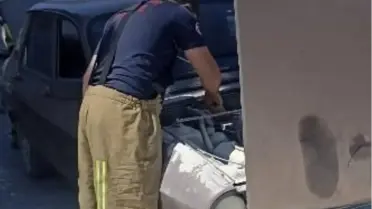 Gönen'de Otomobilde Duman Paniği