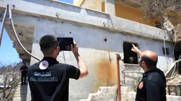 Hatay'daki Yangında Hasar Tespiti Yapıldı