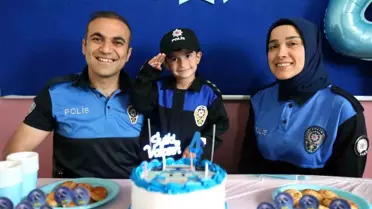 Polisten Doğum Günü Sürprizi