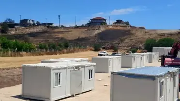 Bilecik'te Yangınlar Sonrası Konteyner Kentler Kuruluyor