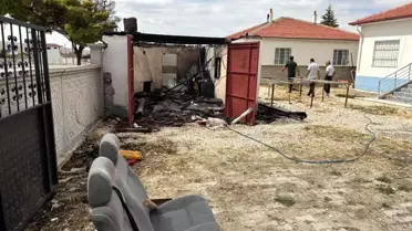 Kulu'da Garaj Yangını