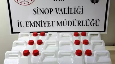 Sinop'ta 60 Litre Etil Alkol Ele Geçirildi