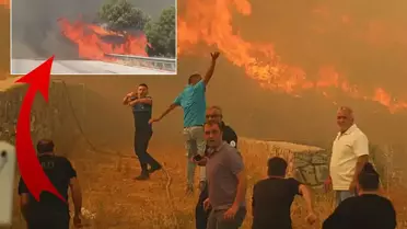 Çeşme ve Ödemiş'teki yangınlar büyüdü! Otoyol çevresi alev alev, can kaybı var