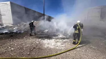 Kahramanmaraş'ta Atık Yangını Söndürüldü