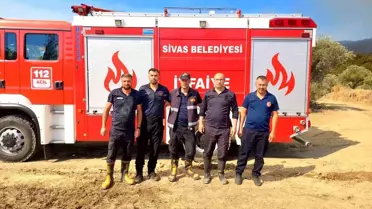 Sivas İtfaiyesi, Hatay'daki Orman Yangınlarına Destek İçin Görev Aldı