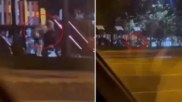 Uzun süredir fuhuş skandallarına konu olan ilçede tepki çeken bir görüntü daha
