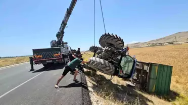 Adilcevaz'da Traktör Devrildi, 1 Yaralı