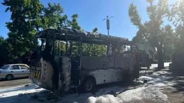 Ankara'da Minibüs Yangını
