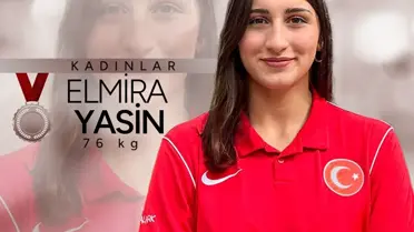 Elmira Yasin Avrupa Üçüncüsü