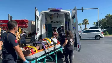 Alanya'da Trafik Kazası: Bir Kişi Kurtarıldı