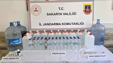 Sakarya'da Kaçak İçki Üretimi Operasyonu
