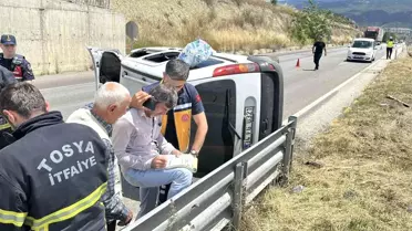 Tosya'da Trafik Kazası: İki Yaralı