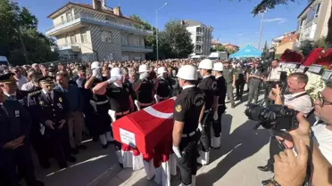 Orman yangınında şehit olan olan İbrahim Demir, Konya'da son yolculuğuna uğurlandı