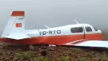 Eskişehir'den Rize'ye düşen uçakta ilk görüntüler