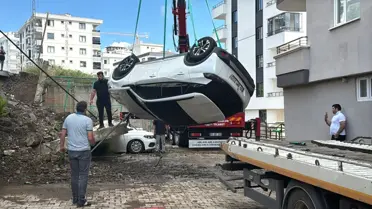 Samsun'da Şiddetli Yağmur Duvarı Yıktı
