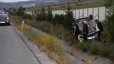 Tokat'ta Takla Atan Araçta 4 Yaralı