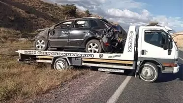 Elazığ'da Takla Atan Araçta 1 Yaralı