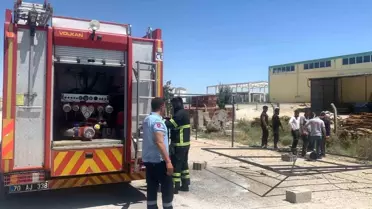 Karaman'da Kereste Yangını