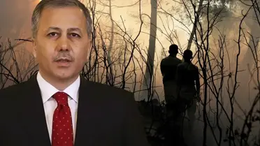 Bakan Yerlikaya yangın bölgesinde: 228 konut ağır hasarlı