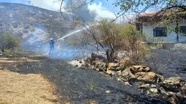 Çorum'un Alaca İlçesinde Yangın Kontrol Altına Alındı
