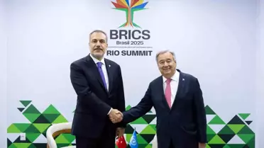 Fidan, Guterres ile BRICS Zirvesi'nde Görüştü