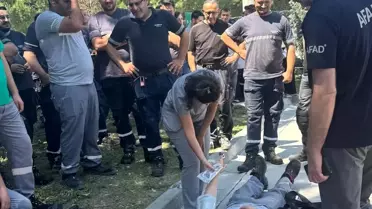 AFAD'dan Fabrikada Yangın Tatbikatı