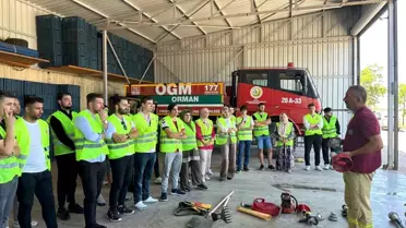 AK Gençlik, Yangın Eğitimi Aldı