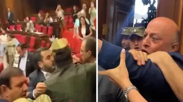 Ermenistan'da meclis karıştı: Vekiller tekme ve yumruklarla birbirine girdi