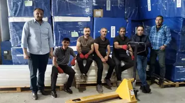 Erzurum'da Yeni Buz Pisti Minderleri Geldi