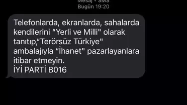 İYİ Parti'den Uyarı Mesajı