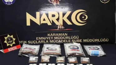 Karaman'da Uyuşturucu ve Silah Ele Geçirildi