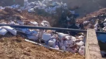 Devrildikten sonra alev alan tırda baba ve oğlu can verdi