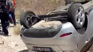 Siirt'te Takla Atan Araçta Sürücü Yaralandı