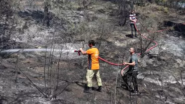 Kastamonu'da Tarım Arazisinde Yangın Kontrol Altına Alındı