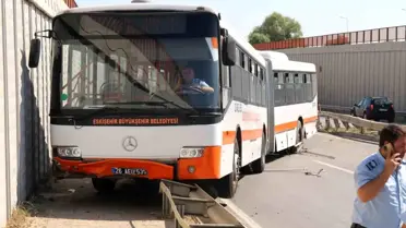 Eskişehir'de Otobüs Kazası, Trafik Felç Oldu